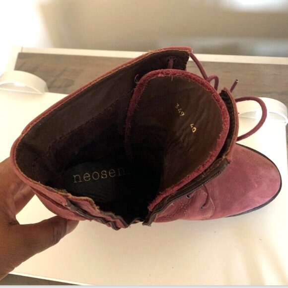 Neosens Suede boots, Burgundy, Womens, Size EU 40 / US 9, Victorian - Picture 9 of 13